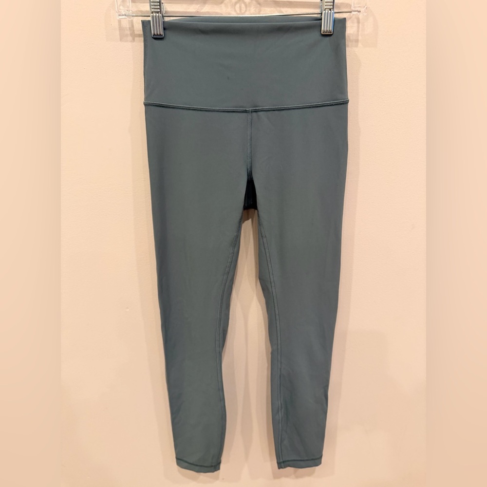 Lululemon Align High Rise Leggings Green Yoga Pants Women 28” Inseam